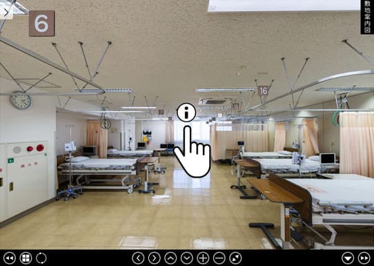 バーチャルツアー（360°パノラマVR）オプションでポップアップアイコン・ポップアップ表示