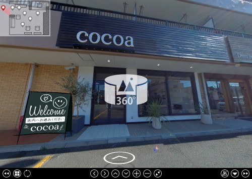  cocoa（ココア）美容室 様｜バーチャルツアー制作事例